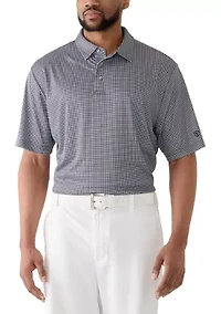 Big & Tall Houndstooth Polo Shirt