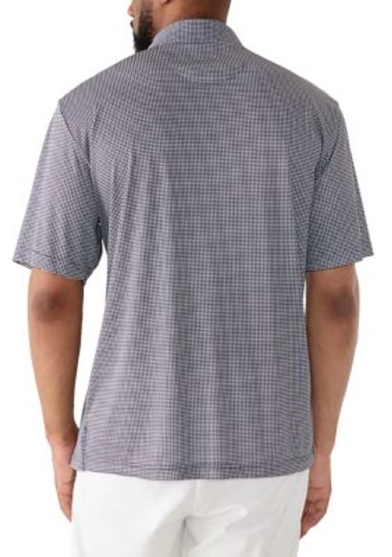 Big & Tall Houndstooth Polo Shirt