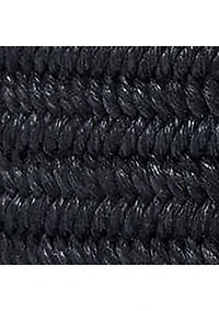 Leather-Trim Braided Belt