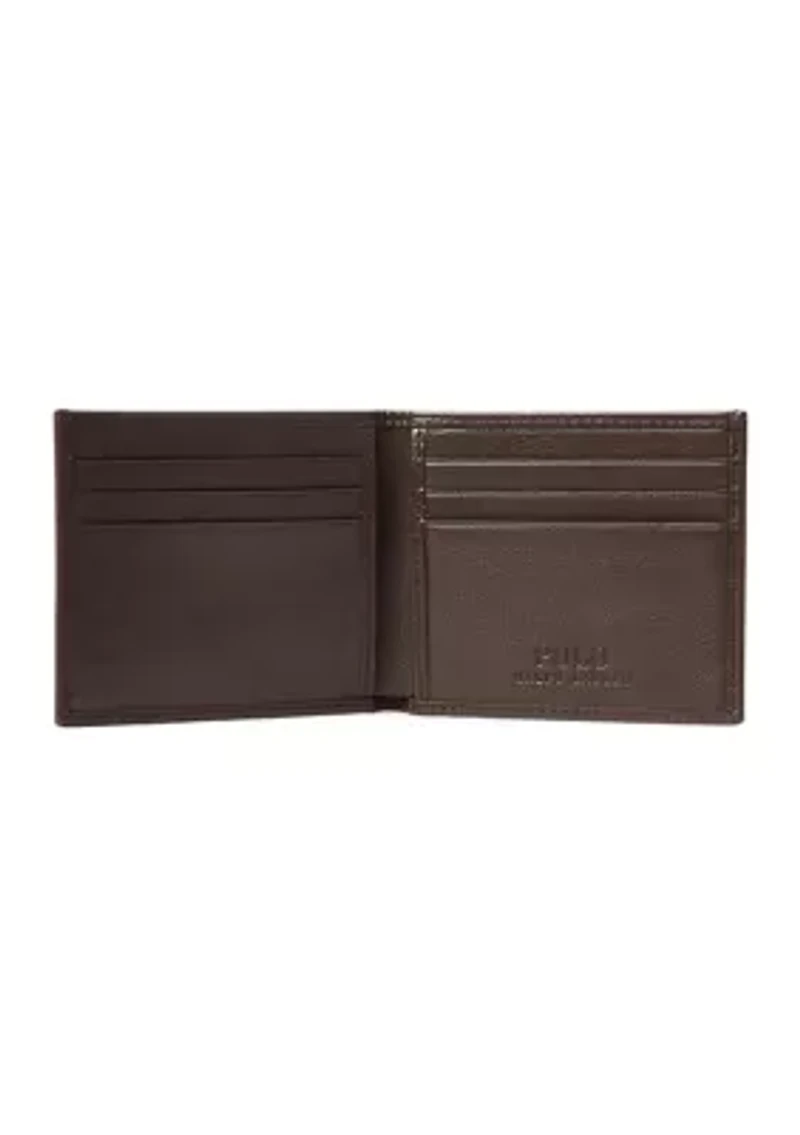 Pebbled Leather Billfold Wallet