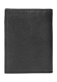 Pebbled Leather Billfold Wallet