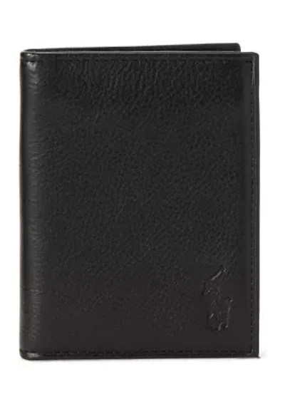 Pebbled Leather Billfold Wallet