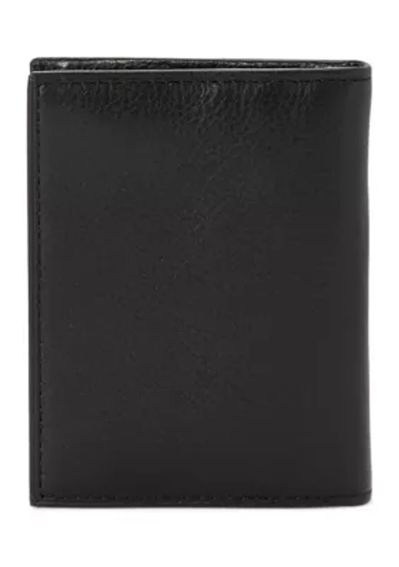 Pebbled Leather Billfold Wallet
