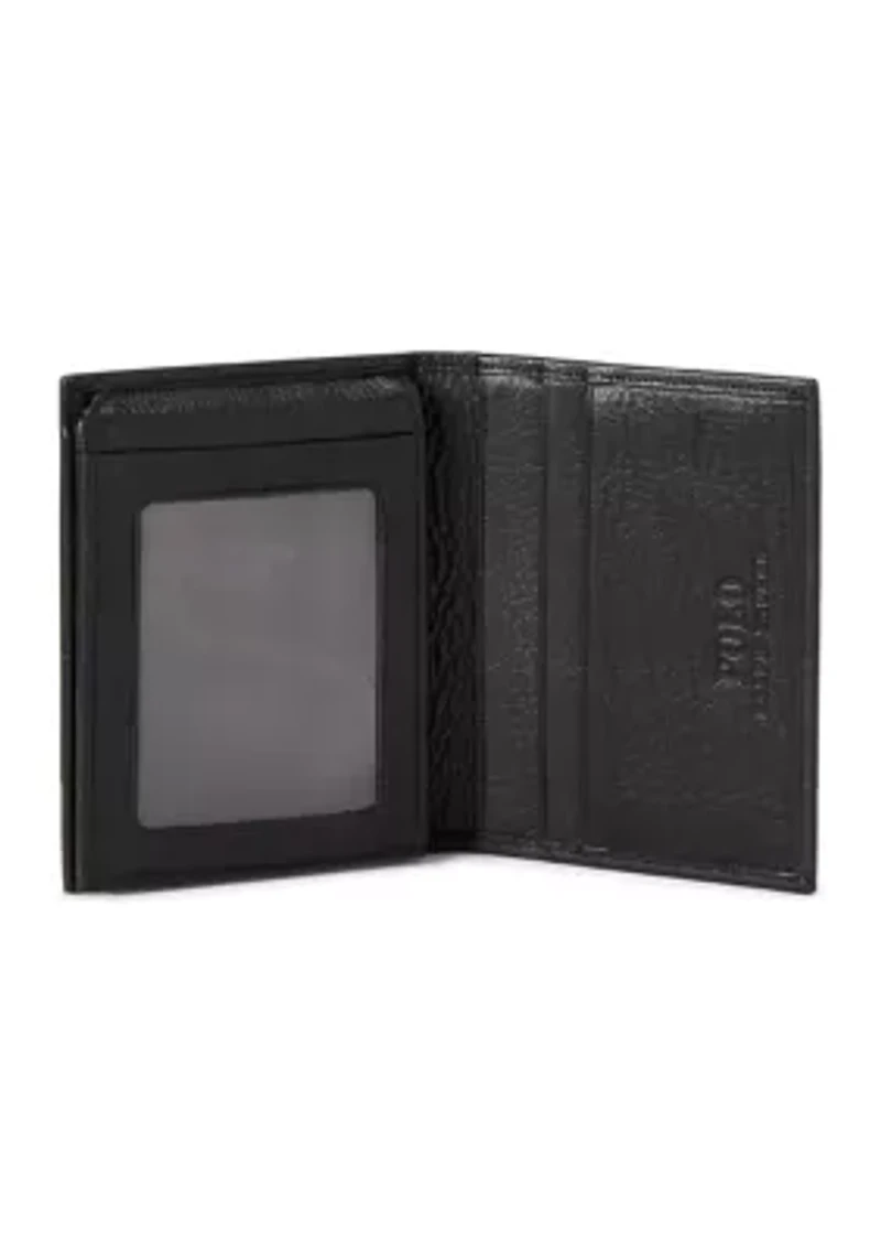 Pebbled Leather Billfold Wallet