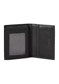 Pebbled Leather Billfold Wallet