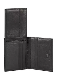 Pebbled Leather Billfold Wallet