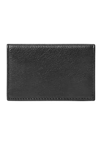Pebbled Leather Card Wallet