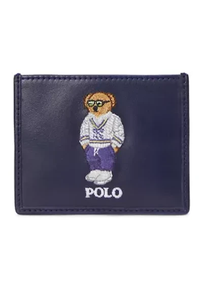 Polo Bear Leather Card Case