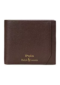 Pebbled Leather Billfold Wallet