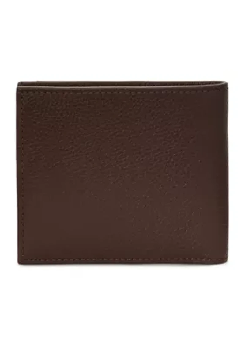 Pebbled Leather Billfold Wallet