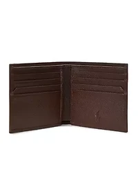 Pebbled Leather Billfold Wallet