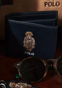 Polo Bear Leather Billfold Wallet