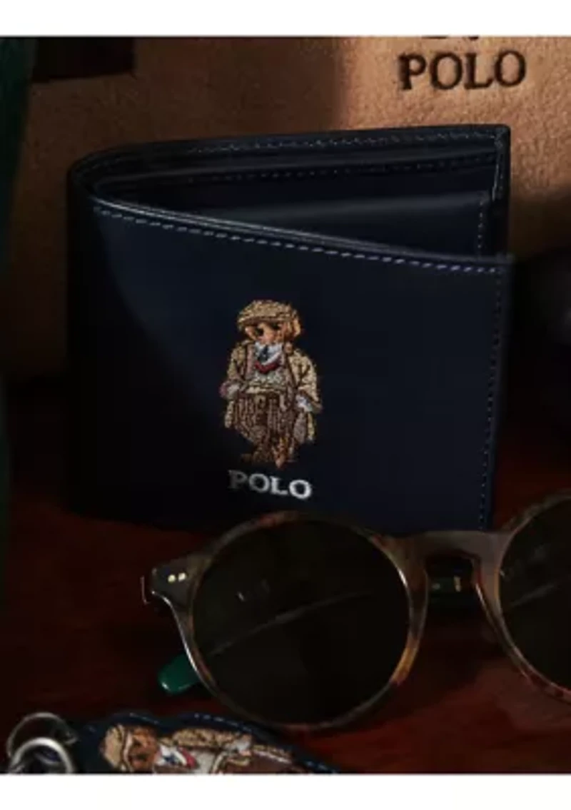 Polo Bear Leather Billfold Wallet