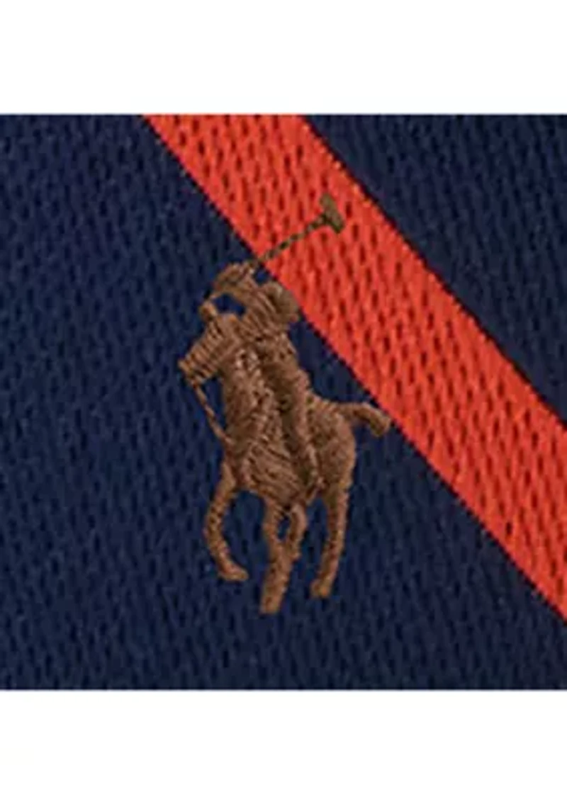 Polo Bear Leather-Trim Belt