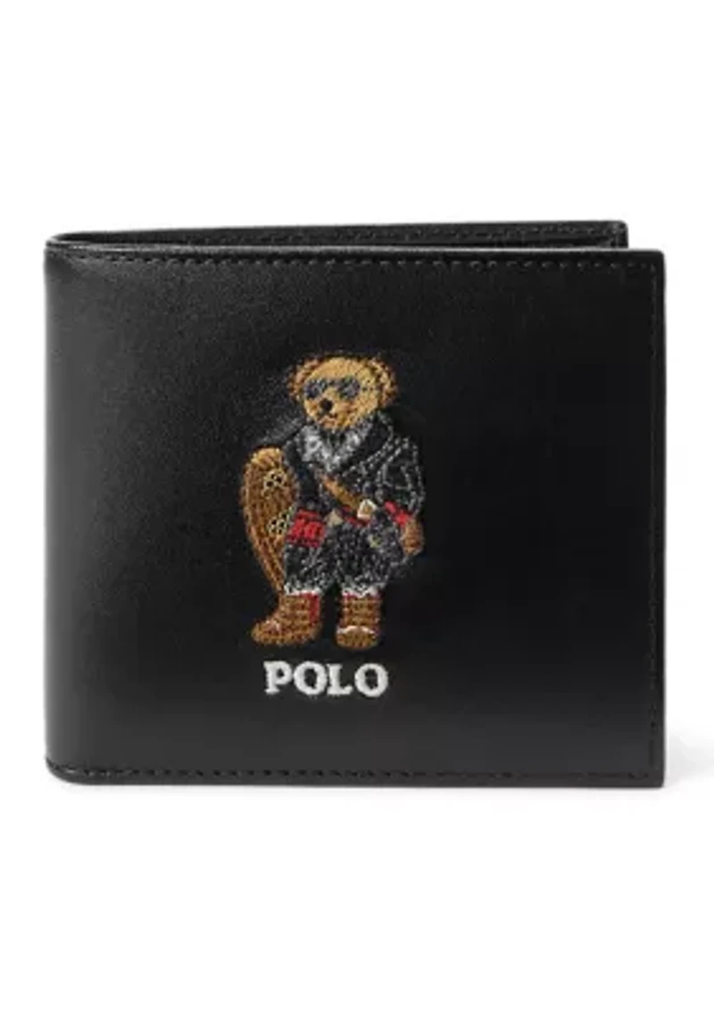 Women's Polo Bear Leather Billfold Wallet