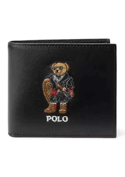 Women's Polo Bear Leather Billfold Wallet