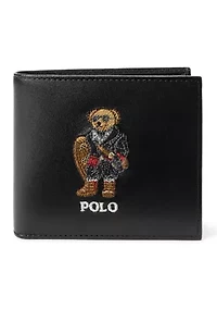 Women's Polo Bear Leather Billfold Wallet