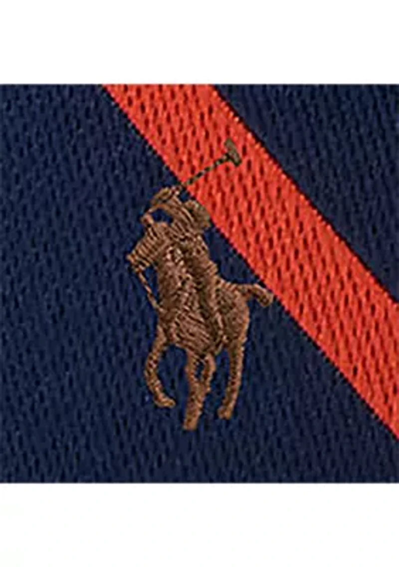 Webbed Cotton & Leather Belt