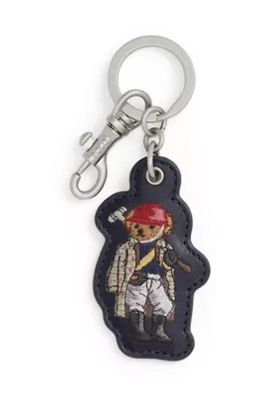 Polo Bear Leather Key Fob