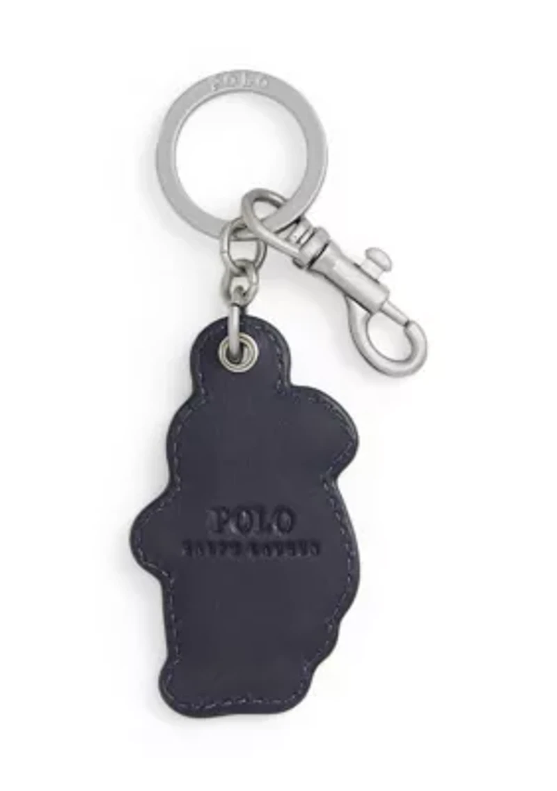 Polo Bear Leather Key Fob
