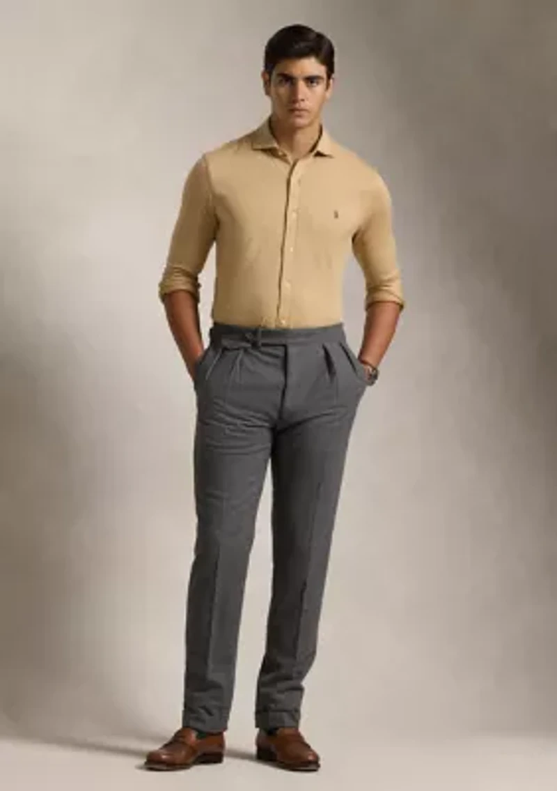 Herringbone Jacquard-Knit Shirt