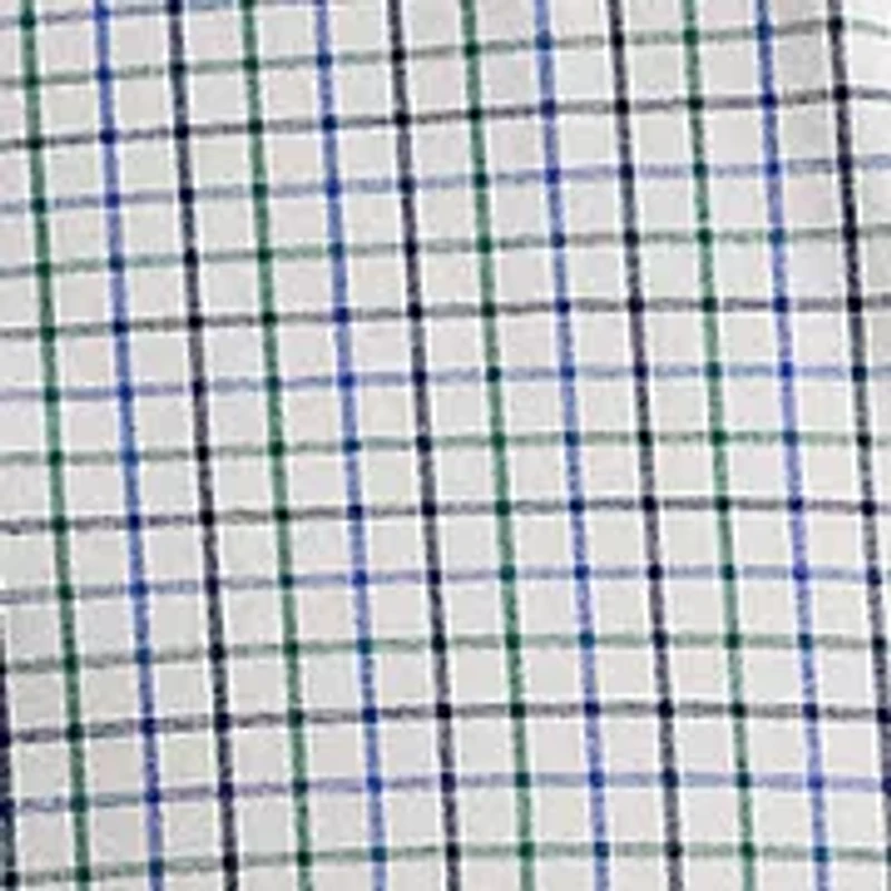 Classic Fit Plaid Stretch Poplin Shirt