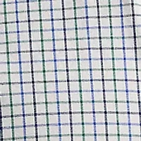 Classic Fit Plaid Stretch Poplin Shirt
