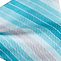 Bossier Stripe Bow Tie with Pocket Square Set