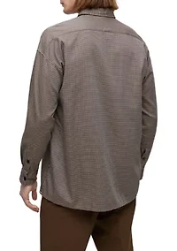 Men's Relaxed Fit Houndstooth Shirt