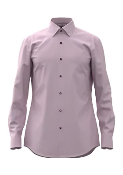 Solid Cotton Dress Shirt