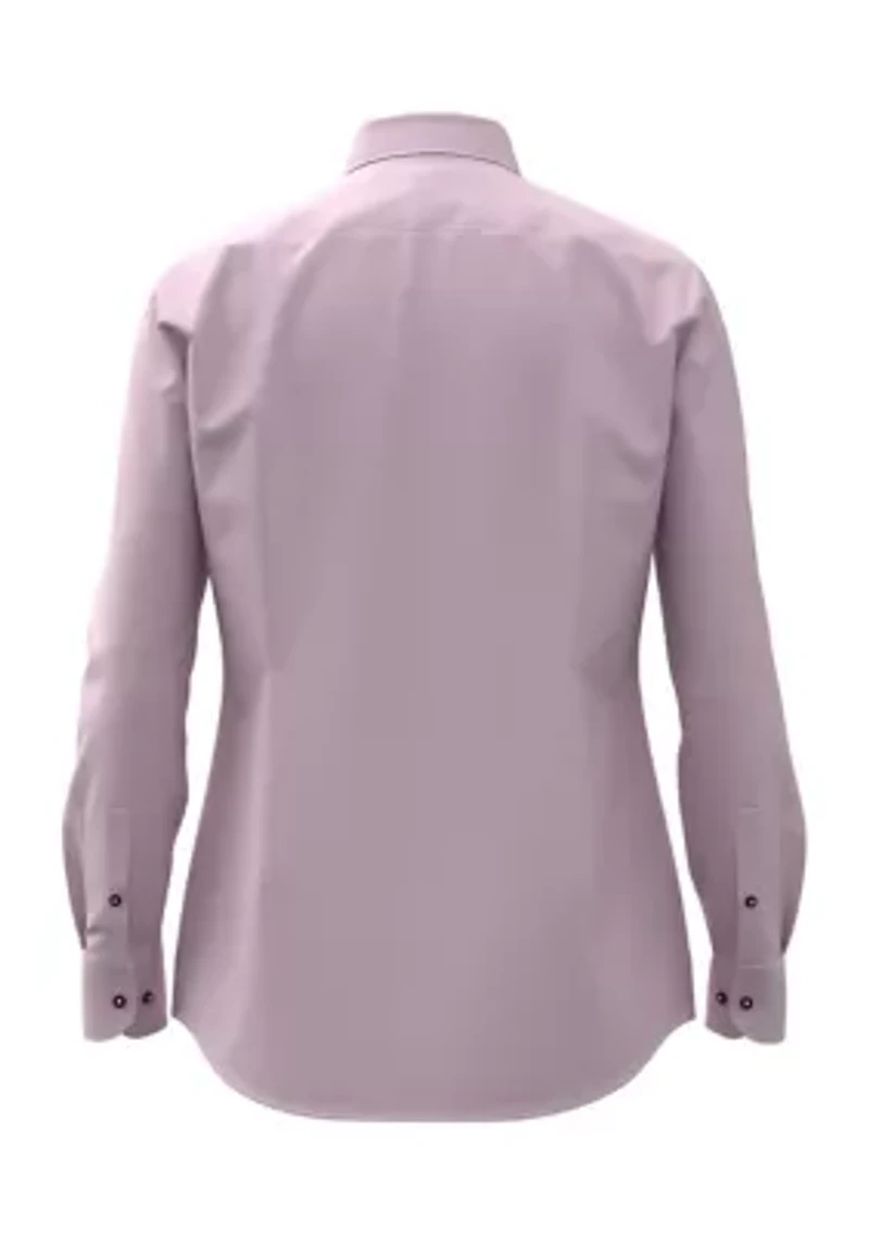 Solid Cotton Dress Shirt