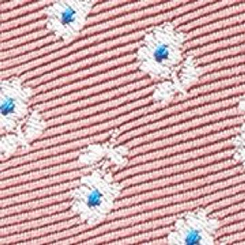 Floral Embroidered Satin Tie