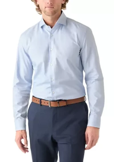 Men's Hank Spread Collar Printed Dress Shirt