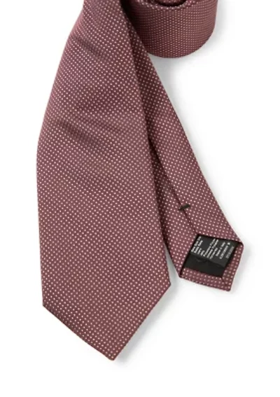 Silk Blend Neck Tie with Jacquard Pattern 