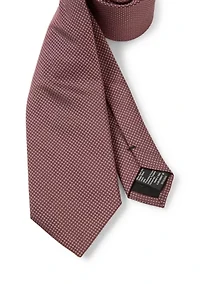 Silk Blend Neck Tie with Jacquard Pattern 