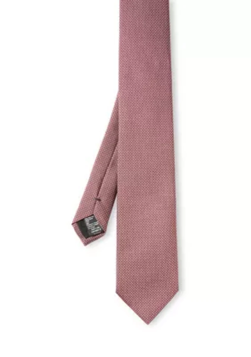Silk Blend Neck Tie with Jacquard Pattern 