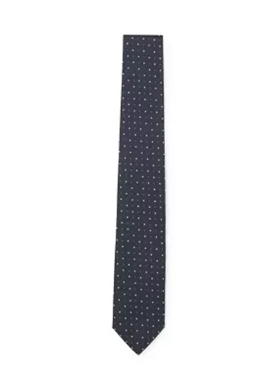  Silk Neck Tie with Jacquard Pattern