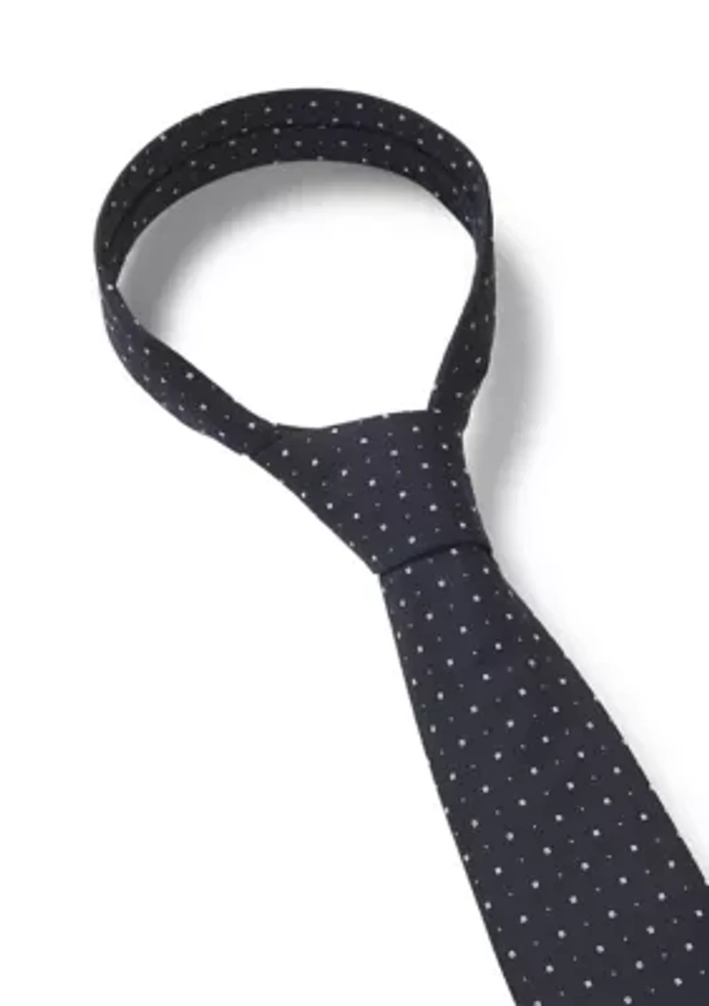  Silk Neck Tie with Jacquard Pattern