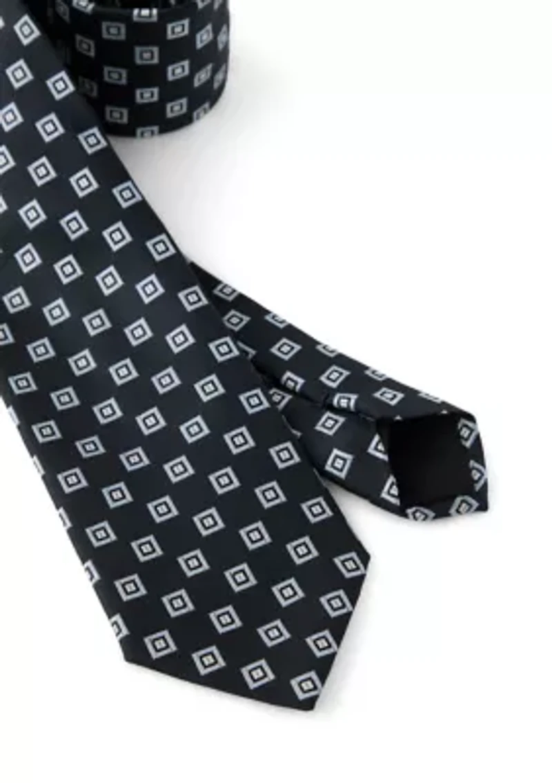 Men's Diamond Print Tie