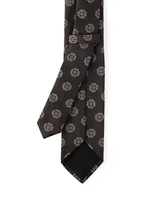 Men's Medallion Print Tie