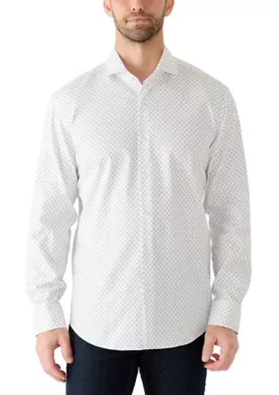 Men's Geometric Print Button Down Shirt