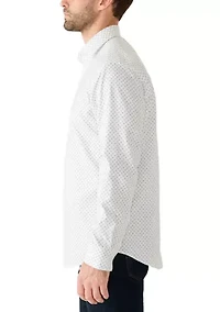 Men's Geometric Print Button Down Shirt