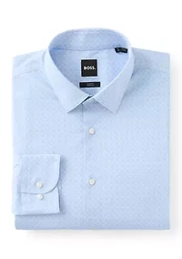 Men's Slim Fit Medallion Printed Dress Shirt