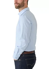 Men's Slim Fit Medallion Printed Dress Shirt