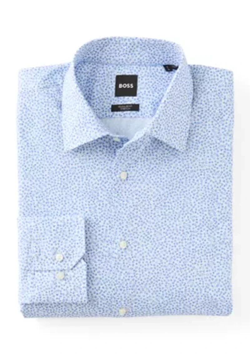 Men's Regular Fit Printed Dress Shirt