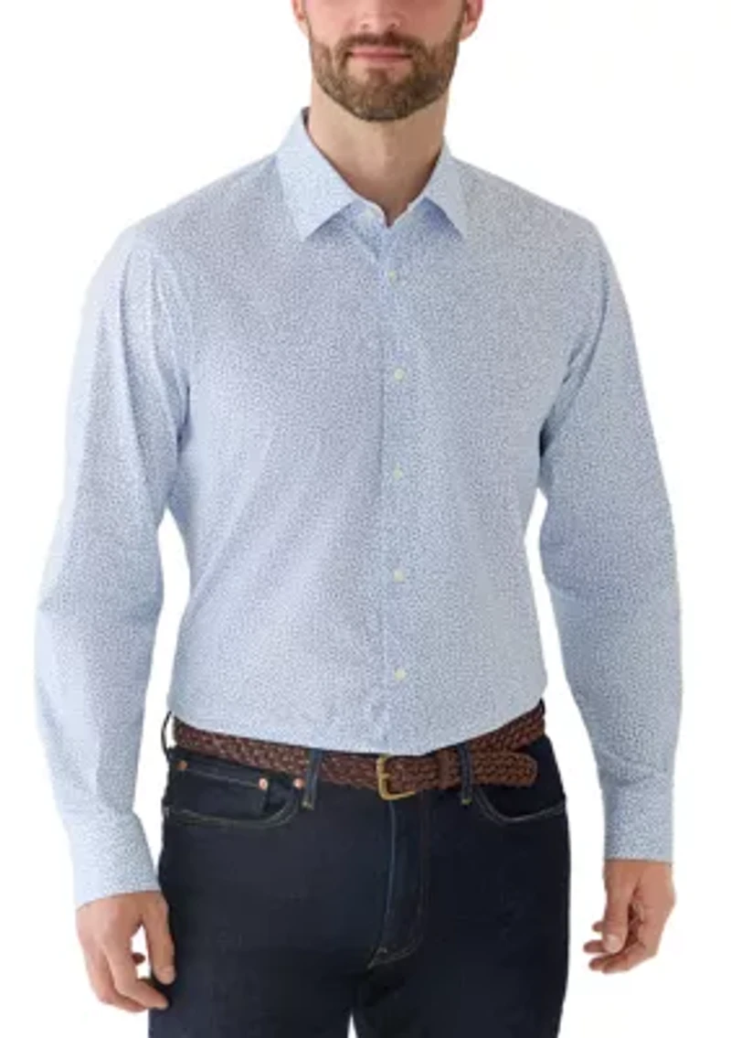 Men's Regular Fit Printed Dress Shirt