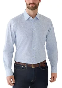 Men's Regular Fit Printed Dress Shirt
