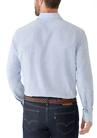 Men's Regular Fit Printed Dress Shirt