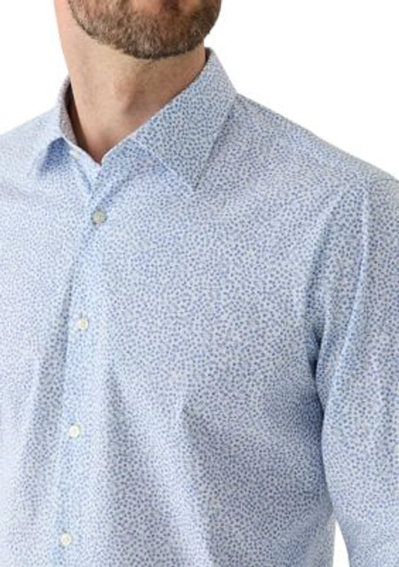Men's Regular Fit Printed Dress Shirt
