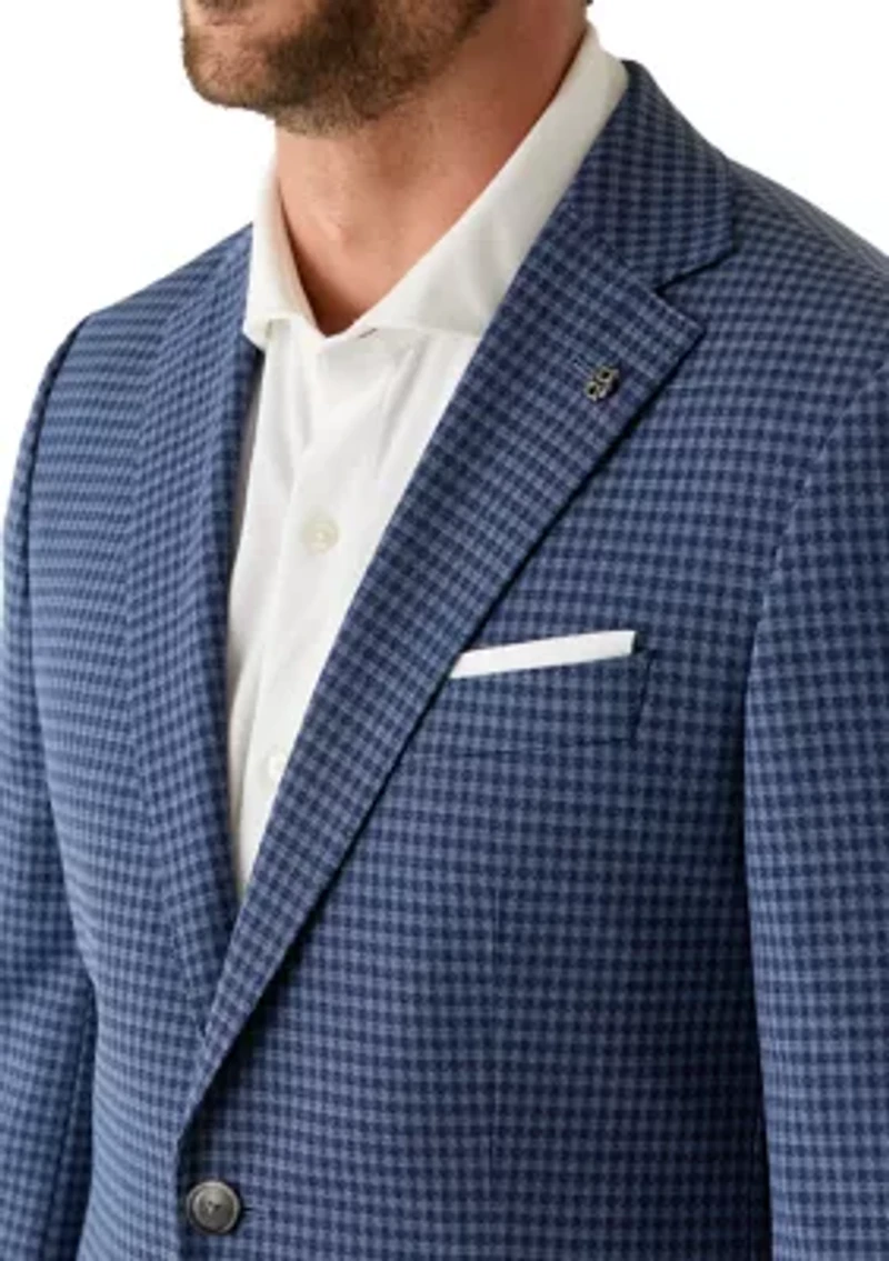Men's Slim Fit Check Sport Coat